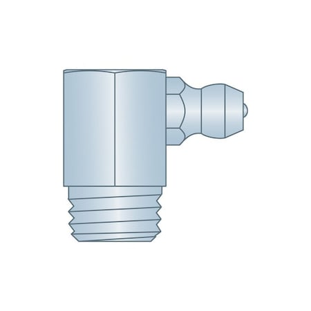 Heritage Industrial Grease Fitting, M10mm, x1.5 90D CS Z3 H2123Z3